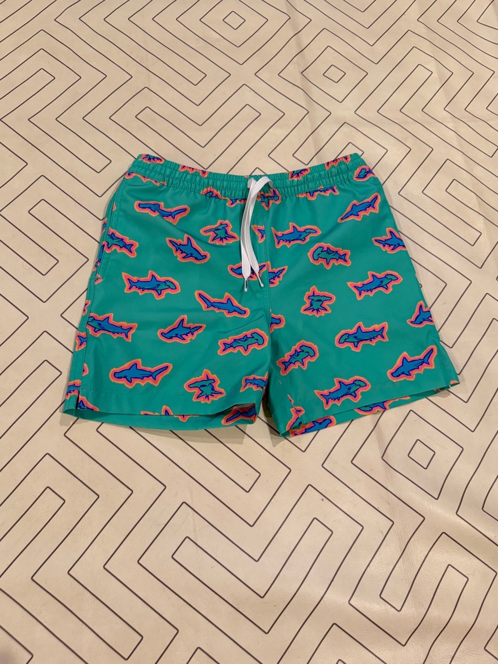 Chubbies Green Shark Swim Trunks